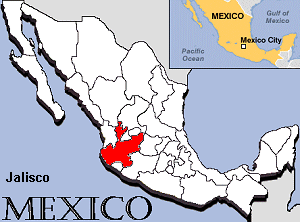 メキシコ・ハリスコ・地図